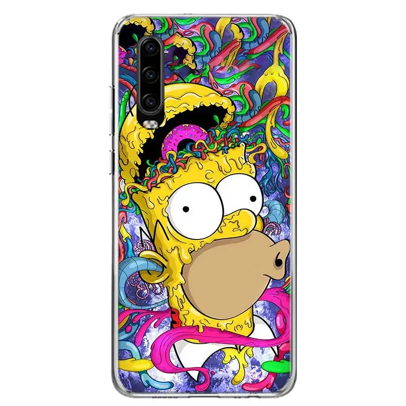 Чехол для телефона Homer J. Simpsons для huawei P30 P20 mate 30 20 10 Pro P10 Lite P Smart Z+ Coque Shell Capa - Цвет: TW002-3