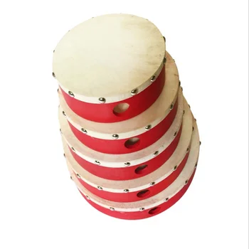 

Wooden Radiant Tambourine Handbell Hand Drum With Single Row Rivet Drum Head Percussion Round Percussion Kids Gift