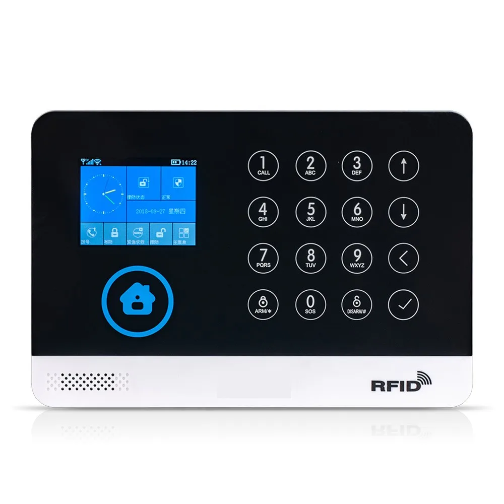 

FUERS WG11 WIFI GSM Alarm System Wireless Home Security Anti-theft Motion Detector PIR Smork Sensor Multilingual Alarm Keybord
