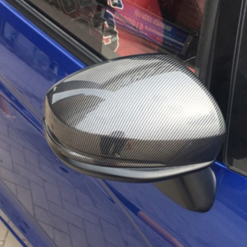 Углеродное волокно ABS боковое зеркало заднего вида Накладка для Honda Jazz Fit GK5 2014