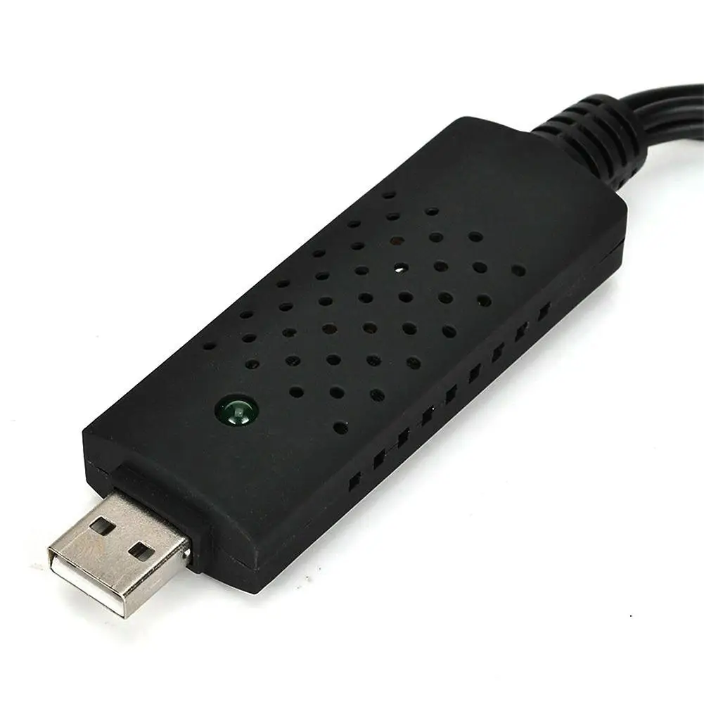 USB 2,0 ТВ Видео Аудио VHS к DVD HDD конвертер захвата карты адаптер ПК конвертер с USB удлинительным кабелем