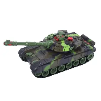 

2.4G RC Military Tank with Lights and Realistic Sounds Remote Control Battle Tanks Model Child Boy Gifts