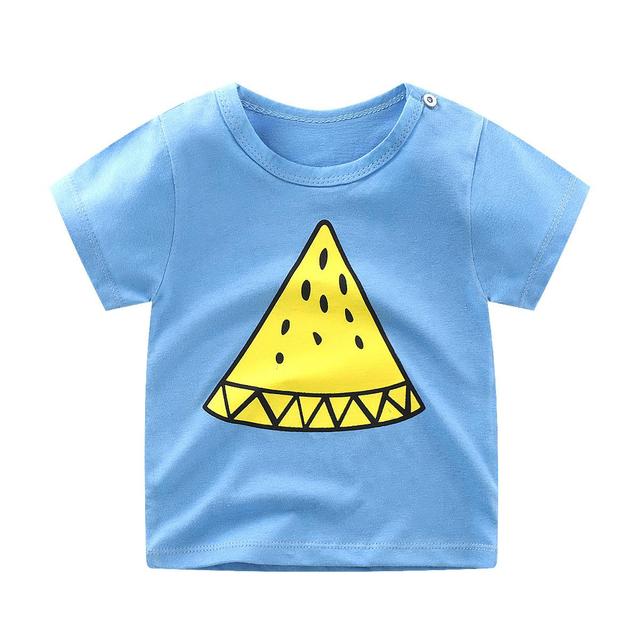 Girl T Shirt Summer Baby Boys Cotton Tops Toddler Tees Clothes Children Clothing Cartoon T-shirts Short Sleeve Casual Wear