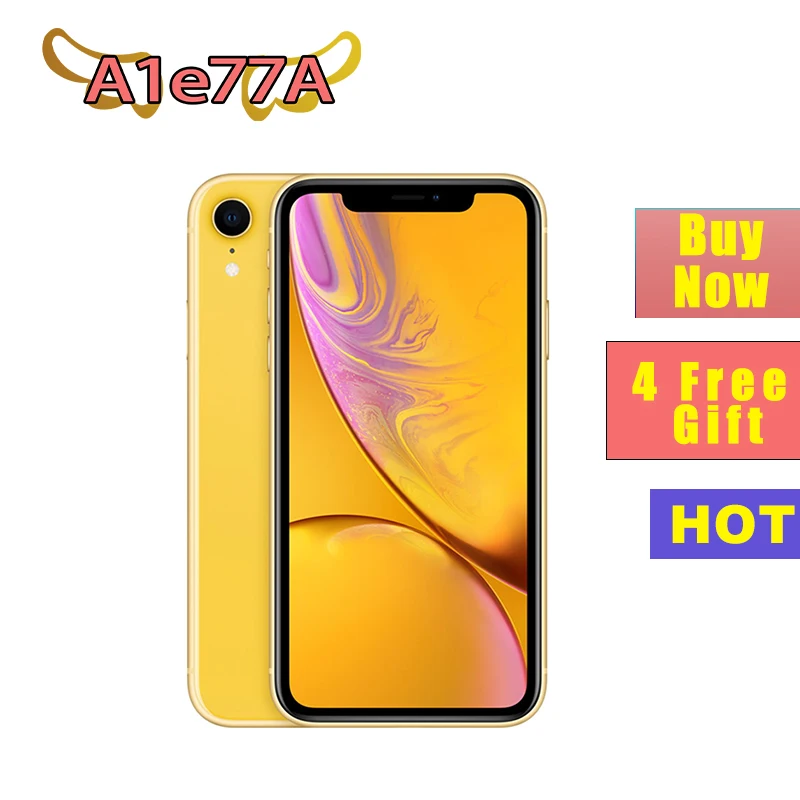 Разблокированный смартфон Apple iPhone XR 6 1 дюйма Face ID NFC ROM 64 ГБ/128 ГБ/256 ГБ A11