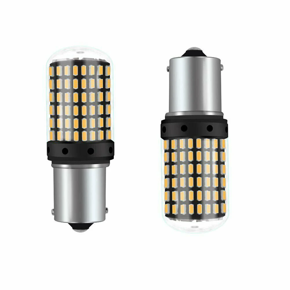 1156 BA15S P21W 3014 144 SMD Светодиодная лампа с can-шиной лампами сигнала поворота автомобиля без ошибок авто тормоза обратный свет лампы 12 В(2-10 шт