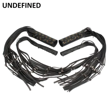 

22/25mm Skull Motorcycle Hand Grips Leather Fringed Brake Clutch Lever Cover for Harley Honda Indian Chief Classic Cafe Racer