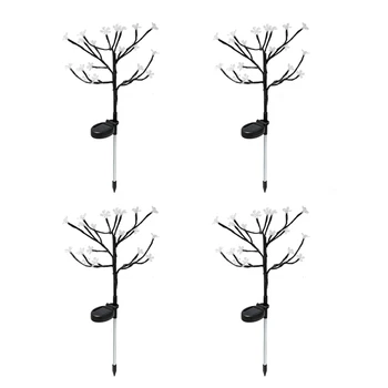 

Solar Lights Outdoor Decorative Solar Garden Lights,4 Pack Beautiful 20 Led Fairy Flower Lights,Solar Outdoor Lights