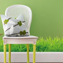 Наклейка на стену цветы ограда из растений Diy Цветы Растения наклейки для гостиной спальни плинтус угловая линия декора