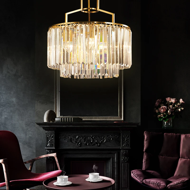 Copper Polished double Crystal Chandelier 2 Copper Polished double Crystal Chandelier 2