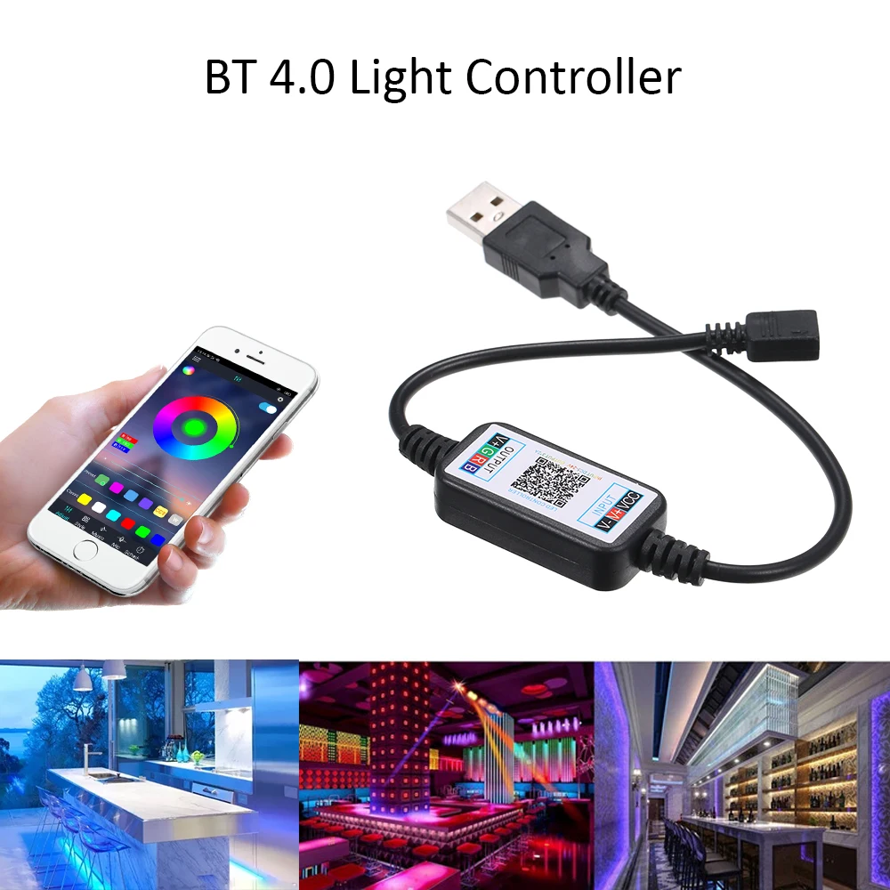 BT 4 0 RGBW контроллер для светодиодной ленты светильник работает с Android/iOS смартфон