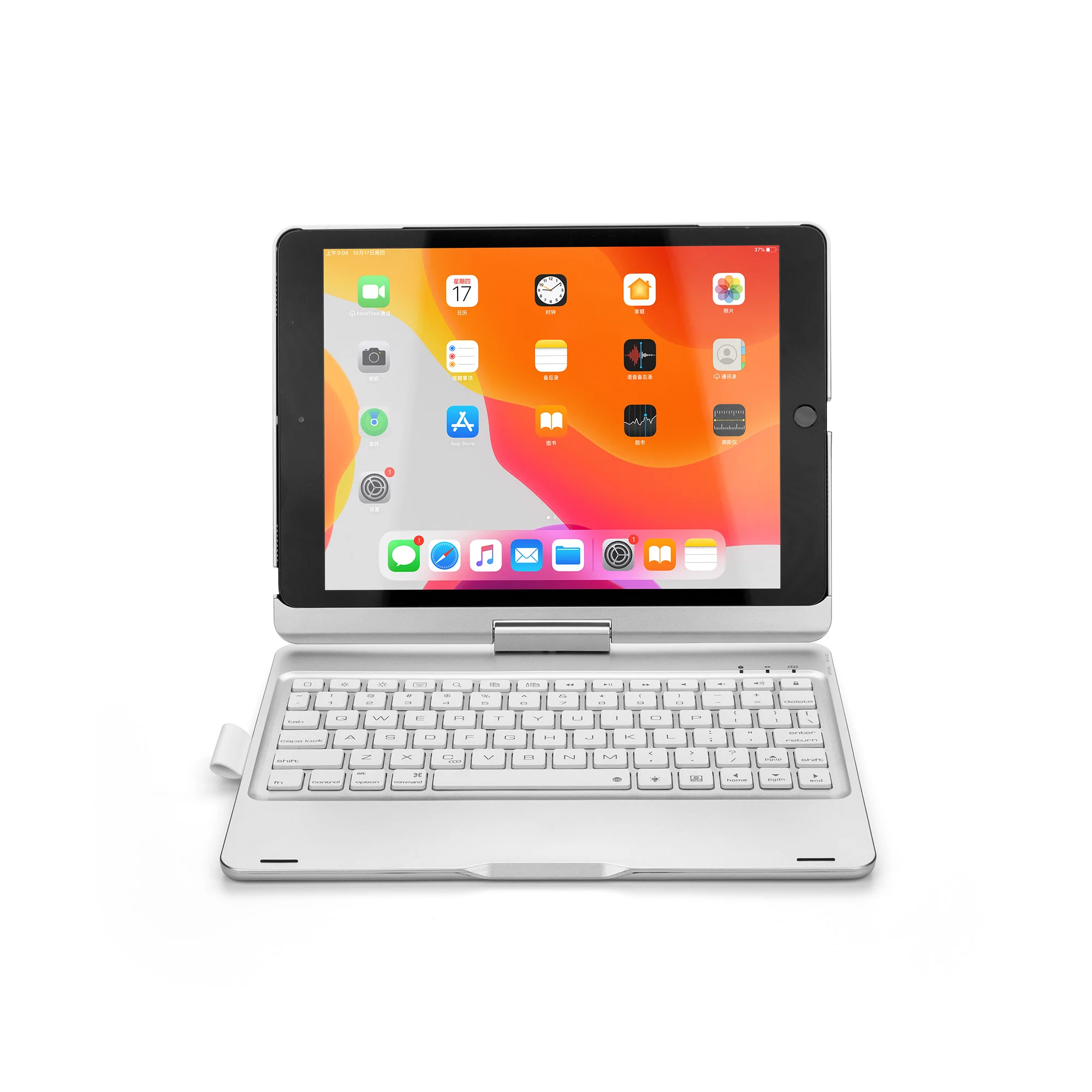 360 Rotatable Backlit Keyboard Case for Apple iPad 10.2 2019 7th Gen Generation A2197 A2198 Case Co