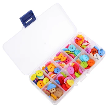 

240pcs Cute Plastic Colored Decorative DIY Button Embellishments for Scrapbook