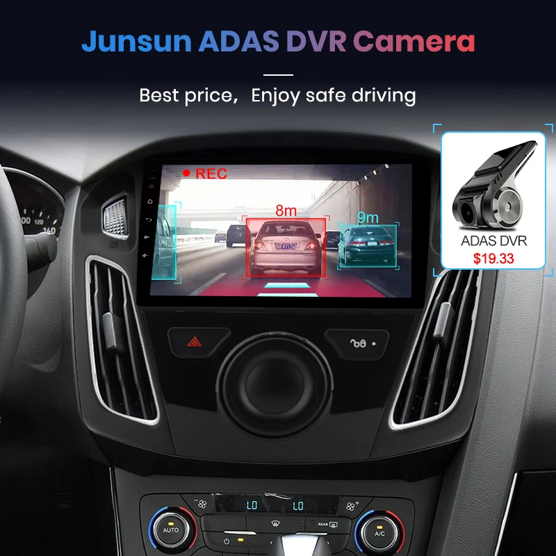 Perfect Junsun V1 Android 9.0 2G+32G DSP Car Radio Multimedia Video Player For Ford Focus 2012-2017 Navigation GPS 2din autoradio 4