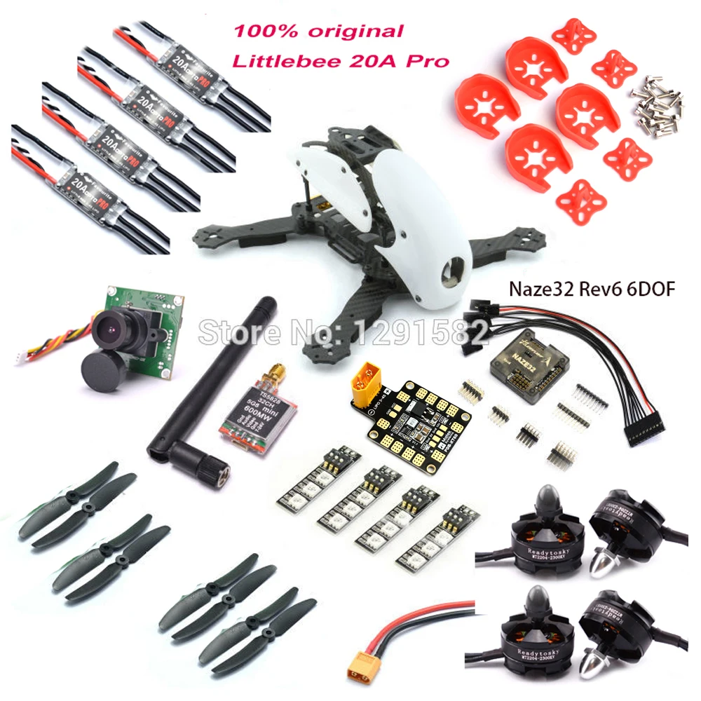 Robocat 270 мм Квадрокоптер из углеродного волокна 2204 2300kv двигатель + littlebee 20A Pro ESC F3