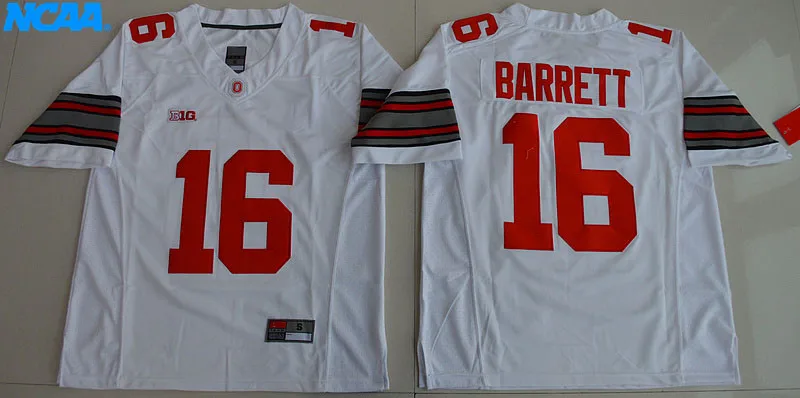 Новое поступление высокое качество J.T Barrett#16 футболка колледжа Джерси S-XXXL - Цвет: 12