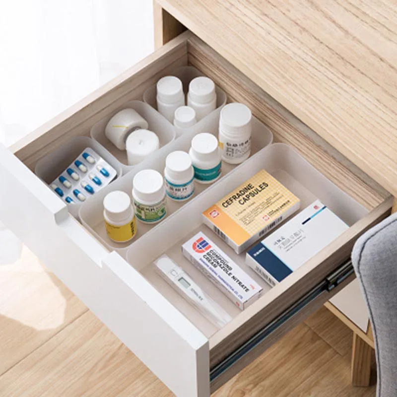 

1PC Creative Kitchen Drawer Organizer Adjustable Plastic Storage Box Underwear Trinket Container Bathroom Combination Drawer Box