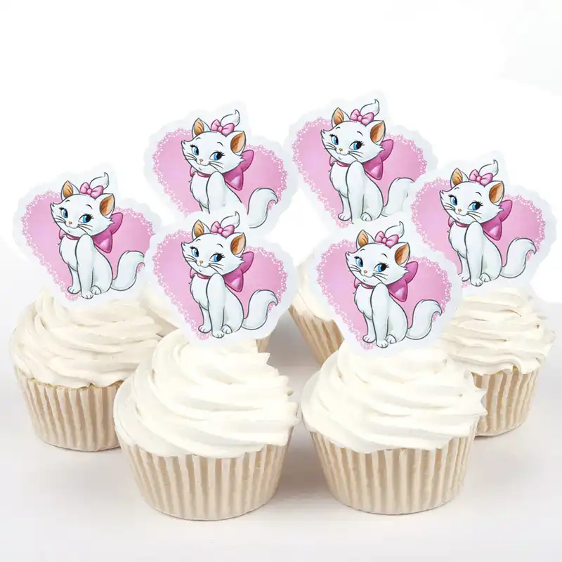 50pcs Disney Marie Chat Duchesse Sophia Winnie L Ourson Papier Decoration De Gateaux Pour Decoration De Gateau Anniversaire Fete De Mariage Fournisseur Aliexpress