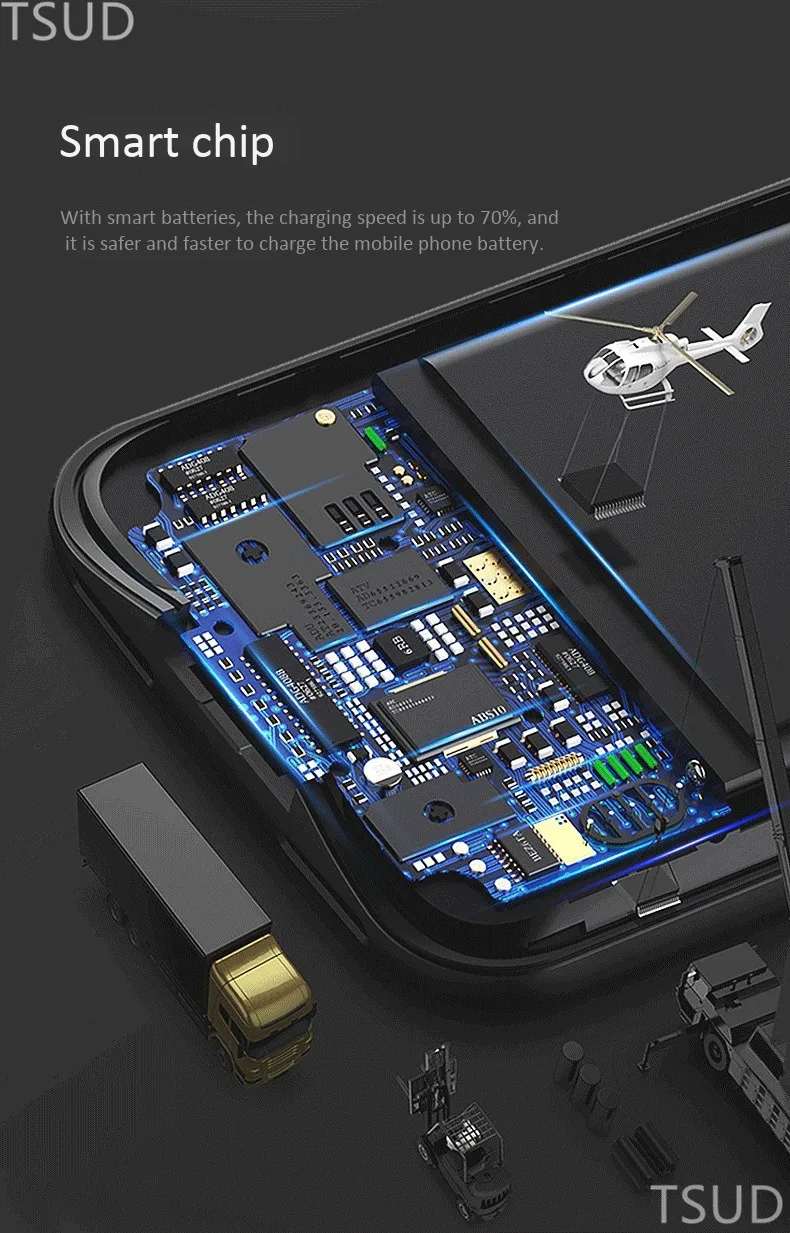 4800 мАч ультра тонкий чехол для зарядного устройства для iphone 11 Pro внешний портативный беспроводной зарядный чехол для iphone 11 Pro 2 в 1