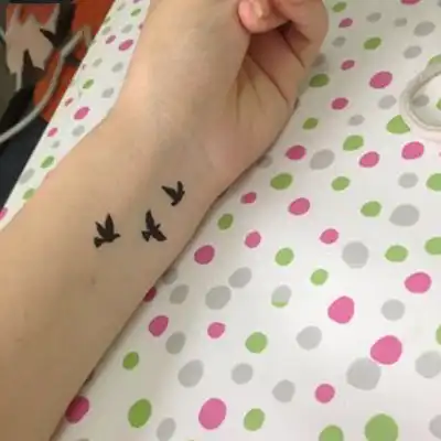 Waterproof Temporary Tattoo Sticker Fly Bird Fake Tatoo Tatouage Temporaire Flash Tatto Foot Hand Body Art For Men Women Girl Temporary Tattoos Aliexpress