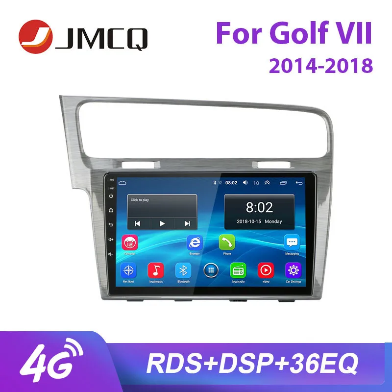 

JMCQ 10" RDS For Volkswagen VW Golf 7 2014-2018 Car Radio Android player GPS Bluetooth Multimedia Video Player Stereo with Frame
