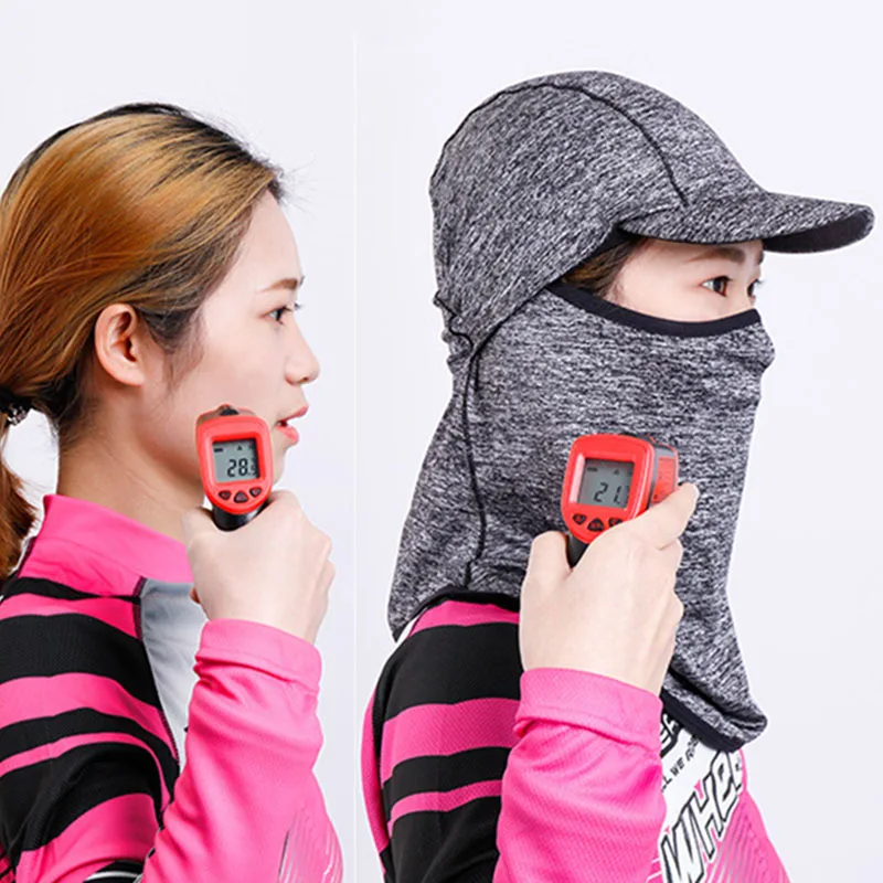 Вискоза непроницаемый для солнечных Headmask Спорт на открытом воздухе шляпа головные уборы маска для лица Спорт на открытом воздухе для верховой езды практичное оборудование