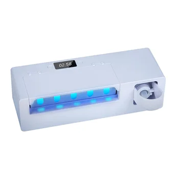 

Toothbrush Holder Auto Electric Toothbrush Sterilizer Case UV Light USB Rechargeable with Toothpaste Squeezer Home Accessories