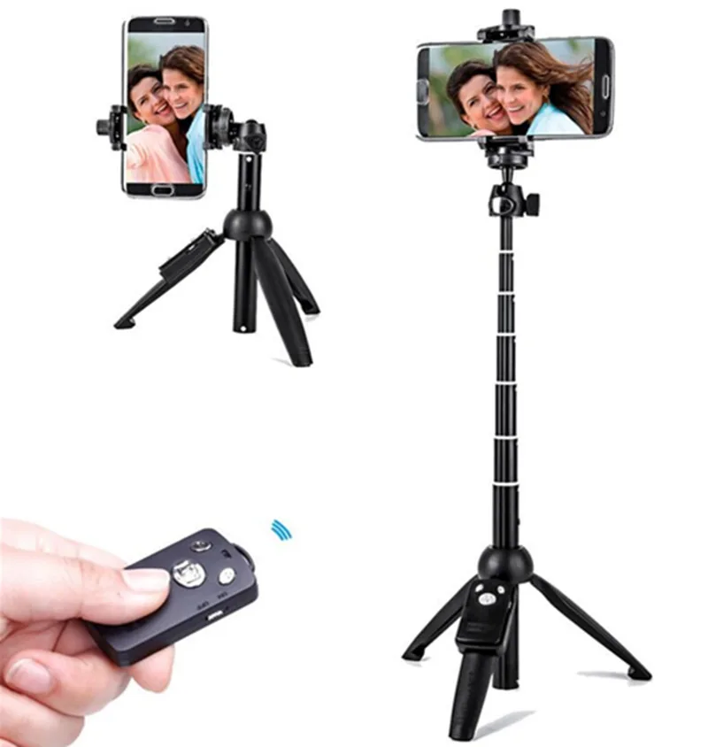 YUNTENG 9928 selfie stick tripod selfie stick sports camera selfie stick cell phone selfie stick smartphone selfie stick phone selfie tripod Foldable Selfie Stick Wireless Bluetooth Remote Extendable Monopod Tripod Phone Stand Holder Mount