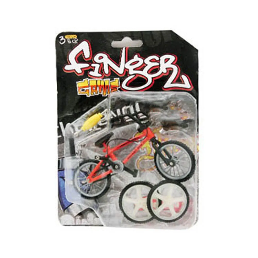 1 шт. сплав мини палец горные велосипеды BMX Fixie велосипед мальчик игрушка творческая игра подарок цвет Randmonly - Цвет: rd