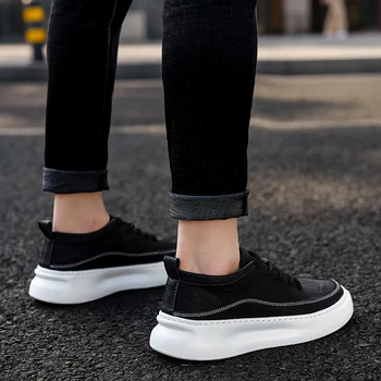 

2020 Men's Casual Shoes Black Leather Flats Size 39-44 Graffiti Sneakers Designer Shoes Men Hiking Leisure Shoes