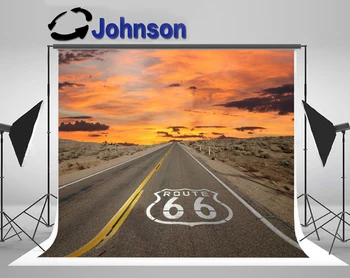 

Discount Route 66 USA Sunset Way Road Aurora Child Natural background Computer print scenic backdrop