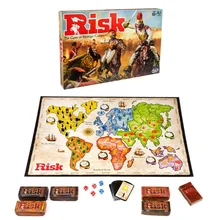 Risico/risco jogos de mesa 2-6 jogadores 30min versão em inglês jogo de tabuleiro de guerra de risco-dominação global