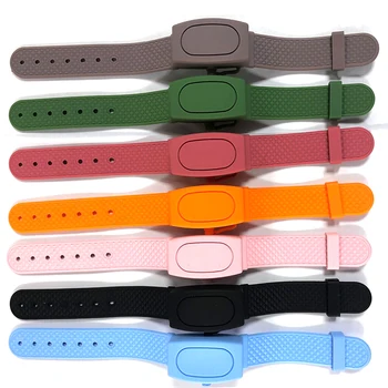 

1 Set Hand Sanitizer Disinfectant Silicone Bracelet Wristband Hand Dispenser Wearable Wash Hand Sanitizer Dispenser Soap Pumps