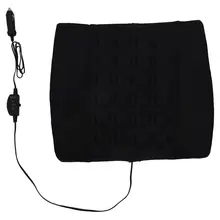 Автомобильная поясничная поддержка осанки электрическая массажная подушка 12V Van черный