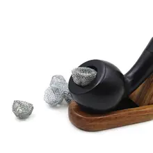 100 шт 13-20 мм трубки для кальяна стальной инструмент для курения табака металлические фильтры дымовой экран сгорания марля