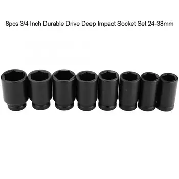 

8pcs 3/4 Inch Durable Drive Deep Impact Socket Set 24-38mm car interior disassembly