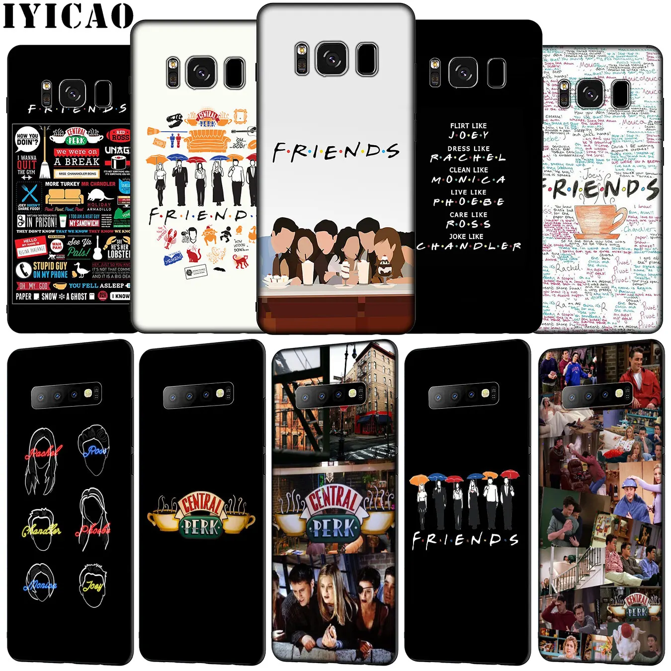 IYICAO Friends Soft Silicone Phone Case for Samsung Galaxy S20 Ultra S10e S9 S8 Plus S6 S7 Edge S10 Lite Cover | Мобильные телефоны