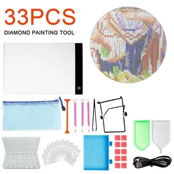 

33Pcs 5D Diamond Painting Tool Kit Diamond Embroidery Cross Stitch Kit Full Accessories Art Supplies DIY Rhinestone Craft Sets