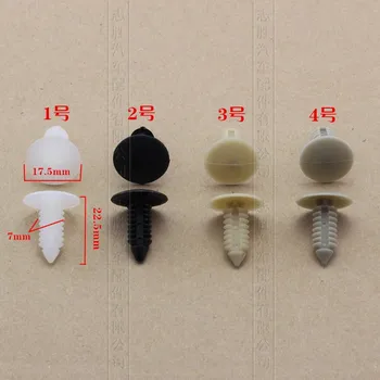 

10PCS Automobile clamp universal barbs Christmas tree trunk rivet buckle nylon lining plastic buckle