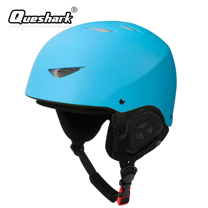 

Men Women White Full-covered Skiing Helmet Integrally-molded Shockproof Snow Helmet Ear Protection Skating Snowboard Helmet