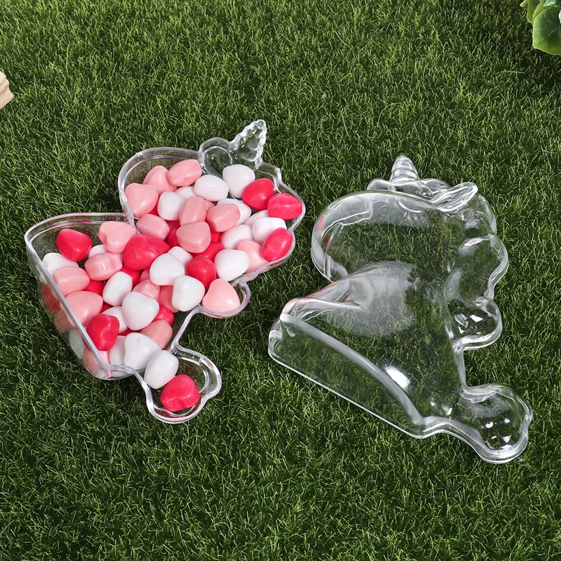 

European Style Transparent PS Plastic Candy Box New Born Gift Creative Modeling Candy Box Storage Box Wedding Supplies Wholesale