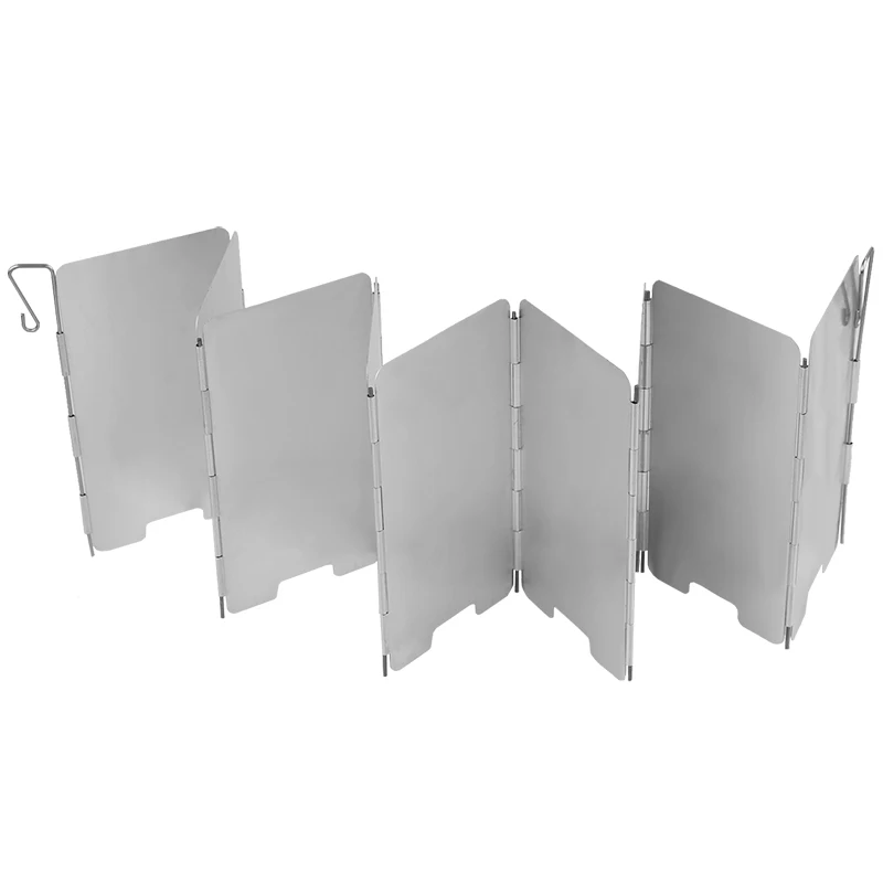 

9 Plates Foldable Outdoor Camping Cooking Cooker Gas Stove Wind Shield Screens Windshield