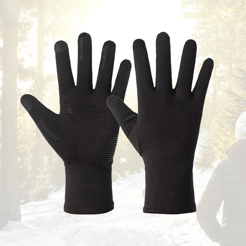 1 пара зимних спортивных перчаток, ветрозащитные водонепроницаемые перчатки с сенсорным экраном, теплые перчатки для всех погодных катаний на лыжах