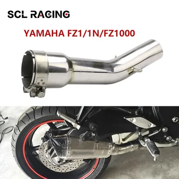 

SCL Racing Motorcycle FZ1 FZ1N FZ1000 Exhaust Muffler Middle Pipe Silencer Motorbike Mid Link Pipe For Yamaha FZ1 Slip-on