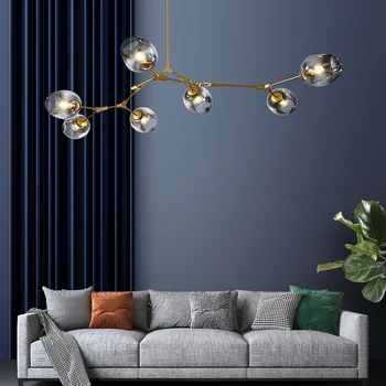 

2020 Modern New Glass Ball Ceiling Lighting Ball Hanging Lamp for Dining Room Kitchen Chandeliers Ceiling Lustre Light Fixture
