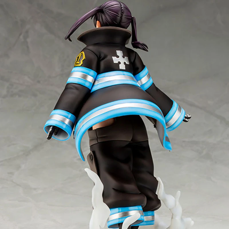 Juai, figura de ação original kotobukiya fire force, anime fire completo de  chamas, shinalmofada shinaru, pvc