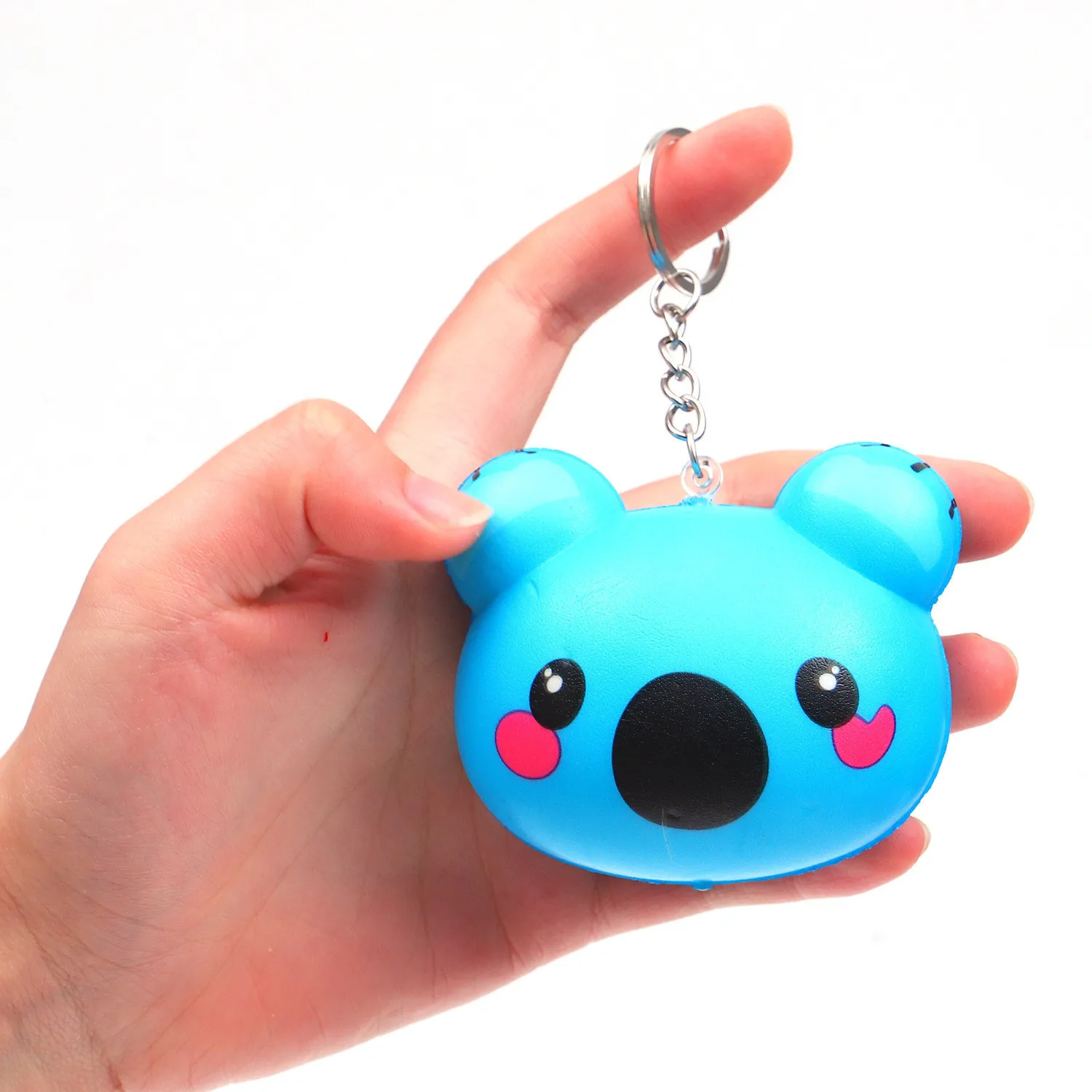 Mini Adorable Bear Slow Rising Kids Fun Toy Stress Reliever Gift Backpack Accessories Decorations lanyard keychain gadgets #A