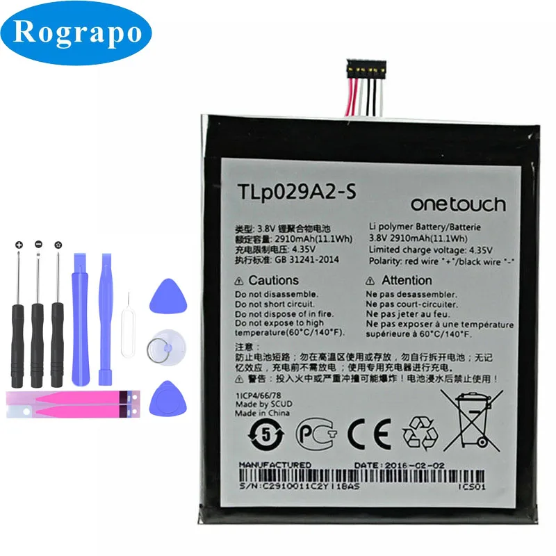 Сменный аккумулятор TLp029A1 2910 мАч для Alcatel Idol 3 (5 5) 6045Y 6045B 6045I 6045K мобильный