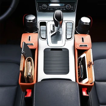 

Car seat gap storage bag PU pocket shape for Mini One Cooper R50 R52 R53 R55 R56 R60 R61 PACEMAN COUNTRYMAN CLUBMAN/COUPE/ROADST