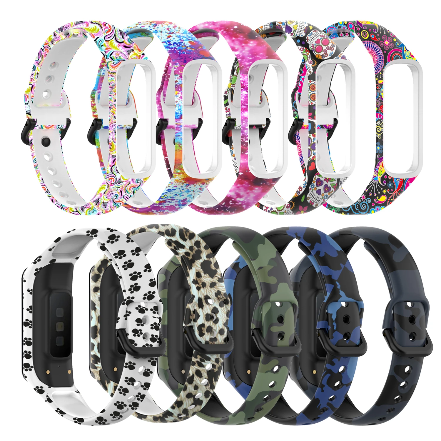 Силиконовый спортивный ремешок для Samsung Galaxy Fit 2 SM-R220, сменный Браслет для часов, цветной ремешок для Samsung Galaxy Fit2