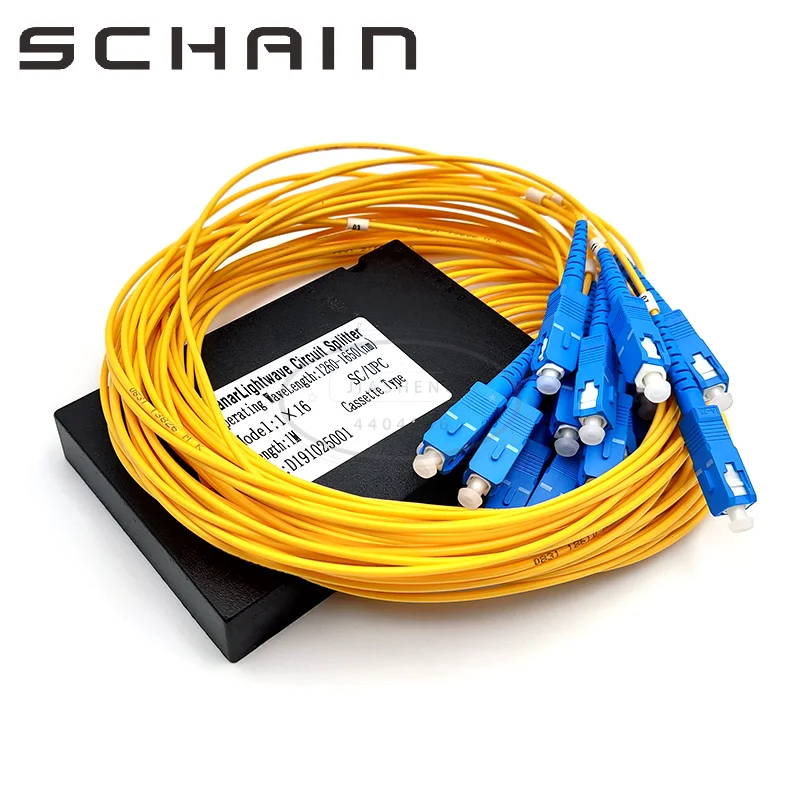 1x16 SC APC UPC кассета типа ПЛК сплиттер FTTH Оптический Сплиттер G657A оптоволоконный с